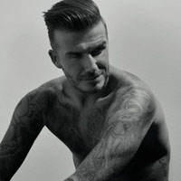 霸气欧美范贝克汉姆纹身头像大图