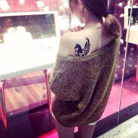 个性图片女生超拽纹身头像