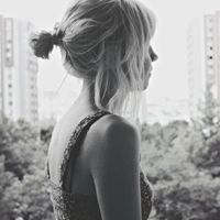 唯美欧美黑白女生头像图片