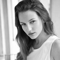 唯美欧美黑白女生头像图片