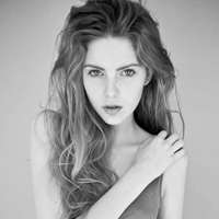 唯美欧美黑白女生头像图片