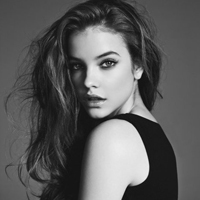 唯美欧美黑白女生头像图片