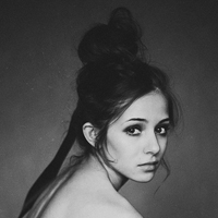 唯美欧美黑白女生头像图片