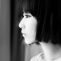 唯美欧美黑白女生头像图片