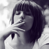 唯美欧美黑白女生头像图片