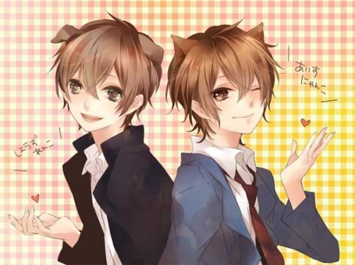 卡通男生亲男生图片高清图片大全