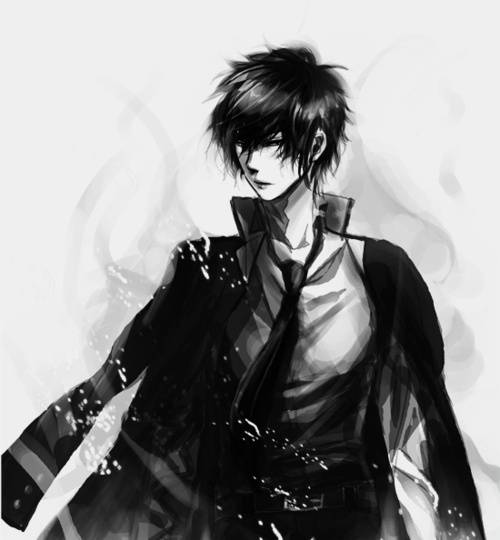 qq冷酷霸气男生图片卡通版