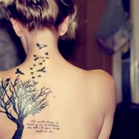 锁骨纹身超拽女生头像图片大全