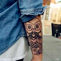 锁骨纹身超拽女生头像图片大全