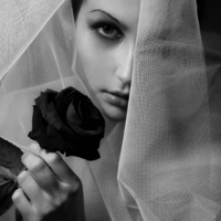 有关欧美女生黑白诡异头像图片