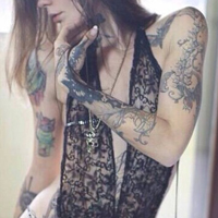 超炫伤感女生纹身头像图片