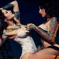 超炫伤感女生纹身头像图片