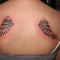 超炫伤感女生纹身头像图片