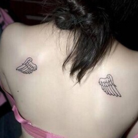 超炫伤感女生纹身头像图片