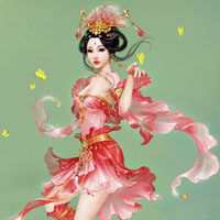 个性游戏女生带纹身头像酷图