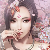 个性游戏女生带纹身头像酷图