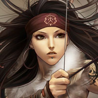 个性游戏女生带纹身头像酷图