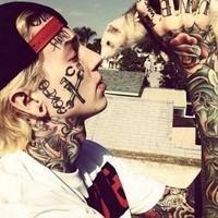 超个性霸气男生带纹身头像图片