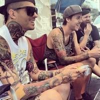 超个性霸气男生带纹身头像图片