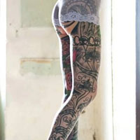 霸气纹身女生图片超拽高雅头像