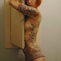 霸气纹身女生图片超拽高雅头像