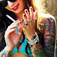 霸气纹身女生图片超拽高雅头像