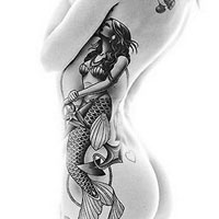 霸气纹身女生图片超拽高雅头像