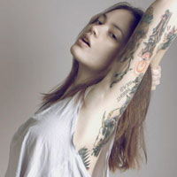 霸气纹身女生图片超拽高雅头像