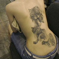 霸气纹身女生图片超拽高雅头像