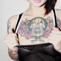 霸气纹身女生图片超拽高雅头像