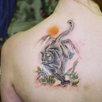 霸气纹身女生图片超拽高雅头像