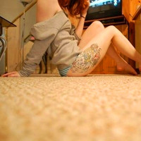 个性的女生纹身QQ头像图片