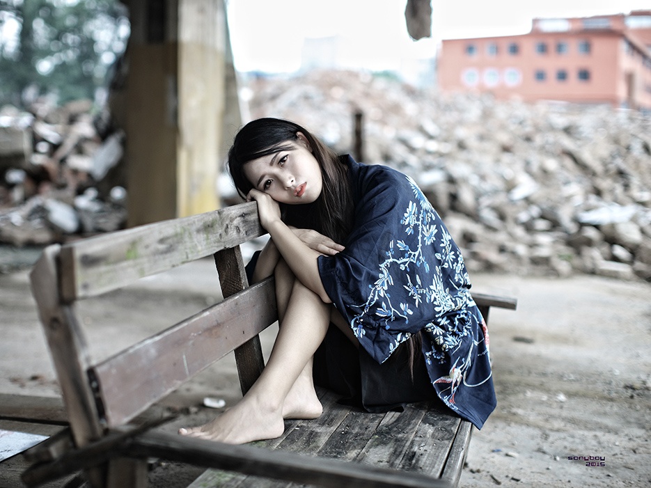 颓废难过非主流女生图片