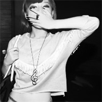 最新非主流女生黑白头像图片