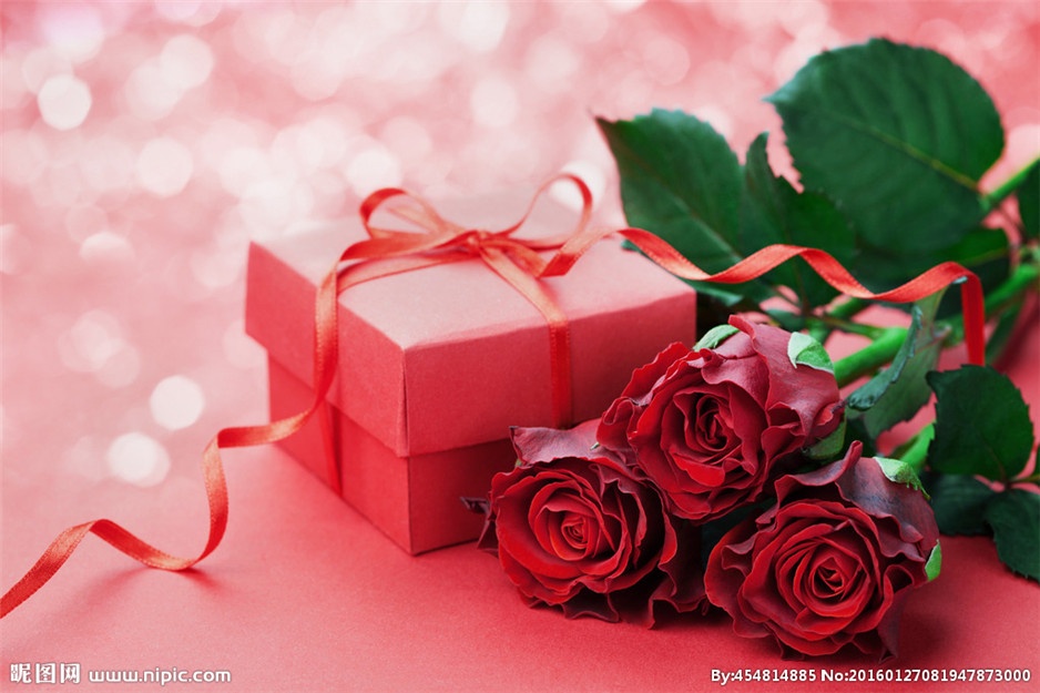 情人节礼物玫瑰花高清空间素材