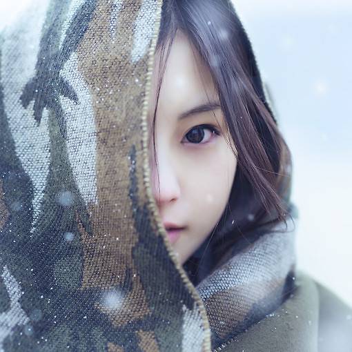 女生图片唯美清新下雪 过去的不再回来