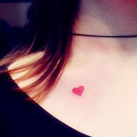 锁骨纹身女生头像图片大全图片