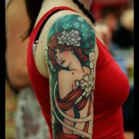 锁骨纹身女生头像图片大全图片