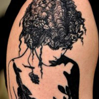 锁骨纹身女生头像图片大全图片