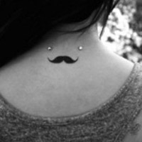 锁骨纹身女生头像图片大全图片