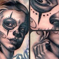 锁骨纹身女生头像图片大全图片