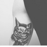 锁骨纹身女生头像图片大全图片