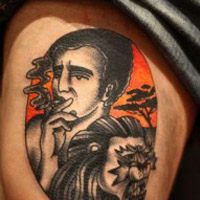 锁骨纹身女生头像图片大全图片