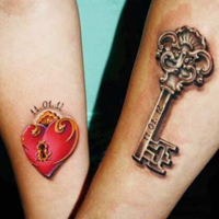 小清新情侣图片唯美 纹身头像图片