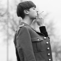 欧美男模超拽黑白头像图片