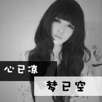 黑白图片短发女生侧脸带字头像