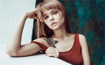 霸气潮流的欧美女生纹身壁纸