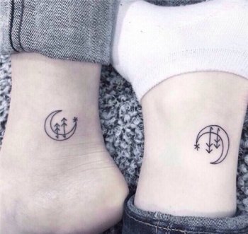 精致个性欧美情侣纹身小清新图片
