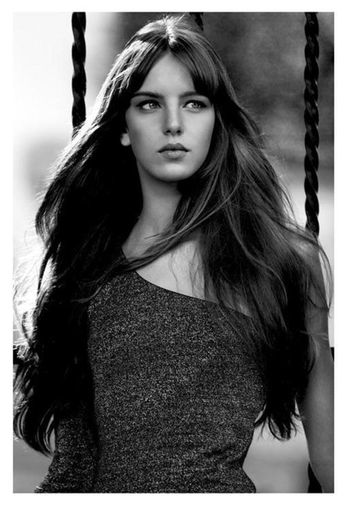 欧美女生个性手机壁纸黑白图片