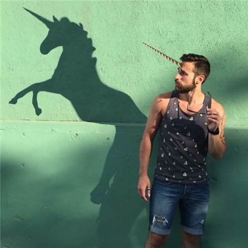 创意欧美风男生意境照片